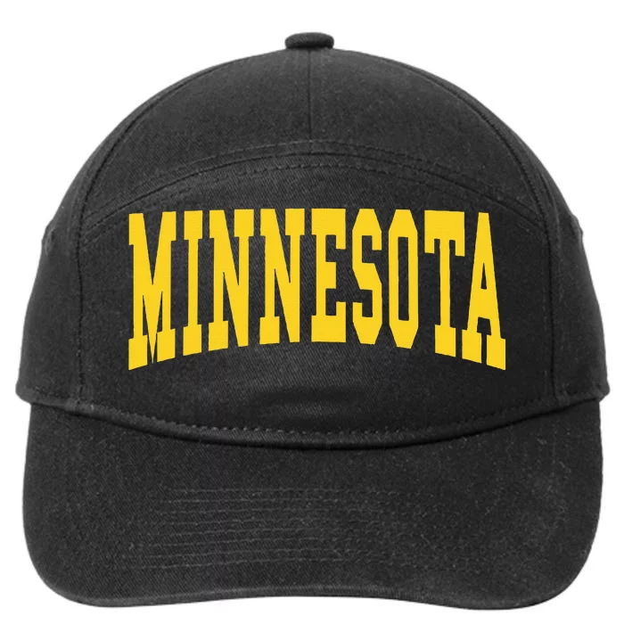 Minnesota Throwback Design Classic 7-Panel Snapback Hat