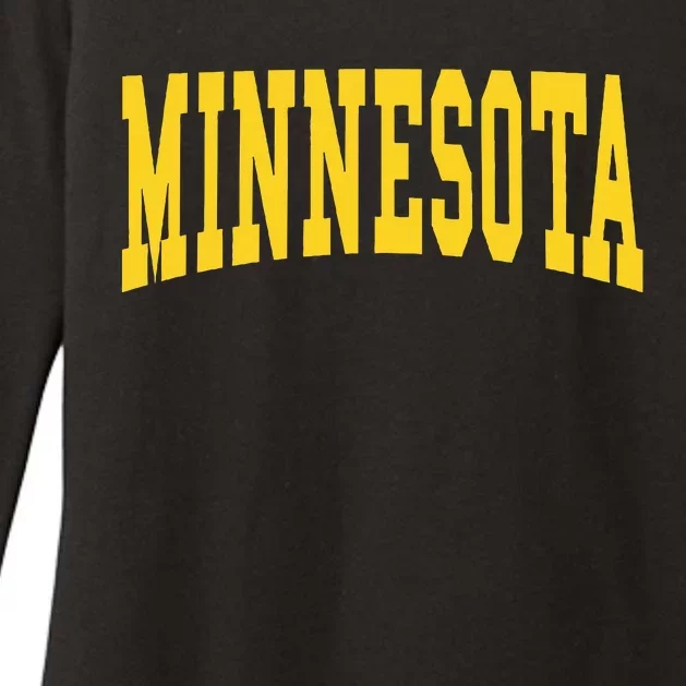 Minnesota Throwback Design Classic Womens CVC Long Sleeve Shirt