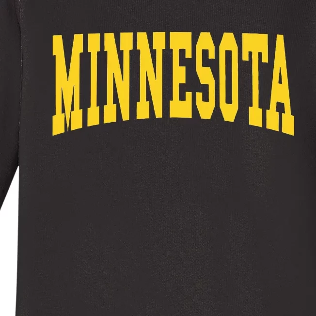 Minnesota Throwback Design Classic Baby Long Sleeve Bodysuit