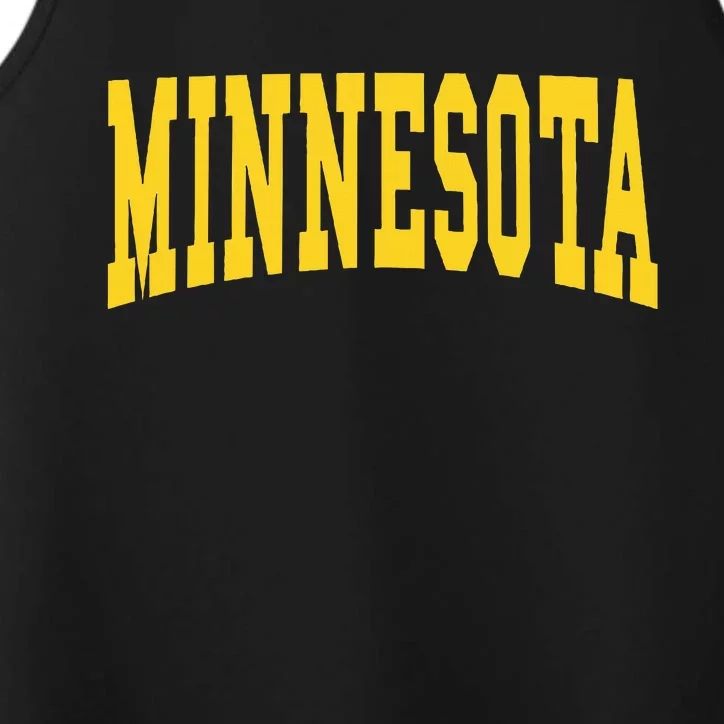 Minnesota Throwback Design Classic Performance Tank