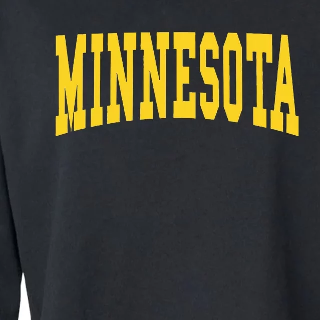 Minnesota Throwback Design Classic Cropped Pullover Crew