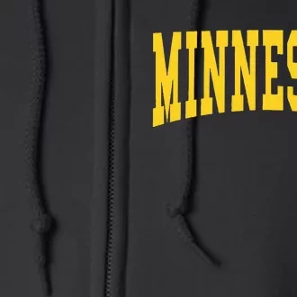 Minnesota Throwback Design Classic Full Zip Hoodie