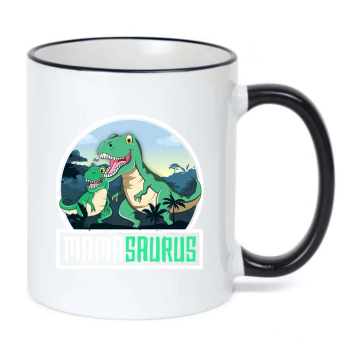 Mamasaurus Trex Dinosaur Saurus Mama Mom Matching Family Gift Black Color Changing Mug