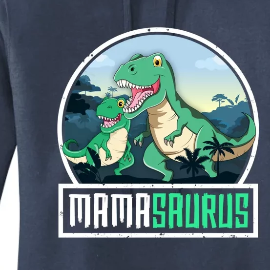 Mamasaurus Trex Dinosaur Saurus Mama Mom Matching Family Gift Women's Pullover Hoodie