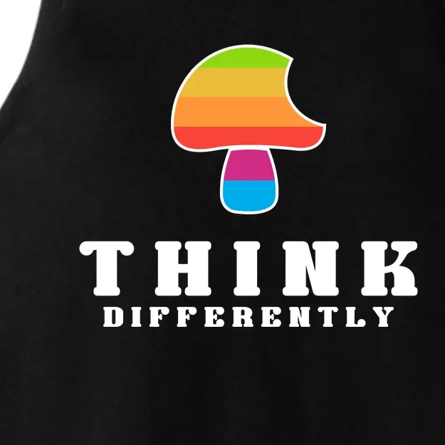 Mushroom Think Different Ladies Tri-Blend Wicking Tank