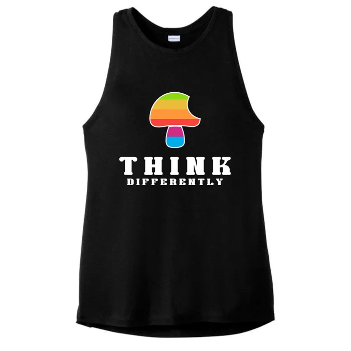 Mushroom Think Different Ladies Tri-Blend Wicking Tank