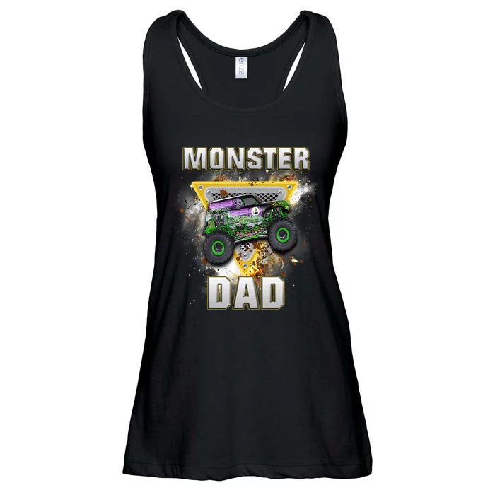 Monster Truck Dad Monster Truck Are My Jam Truck Lovers Ladies Essential Flowy Tank