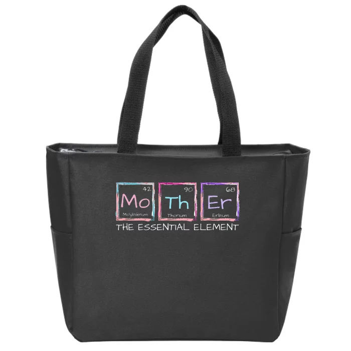 Mother The Essential Element Mom Periodic Table Chemist Zip Tote Bag