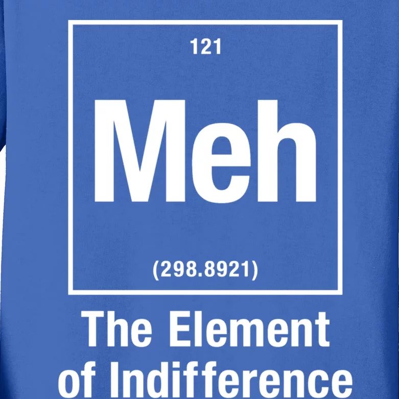 Meh The Elet Of Indifference Gift Kids Long Sleeve Shirt