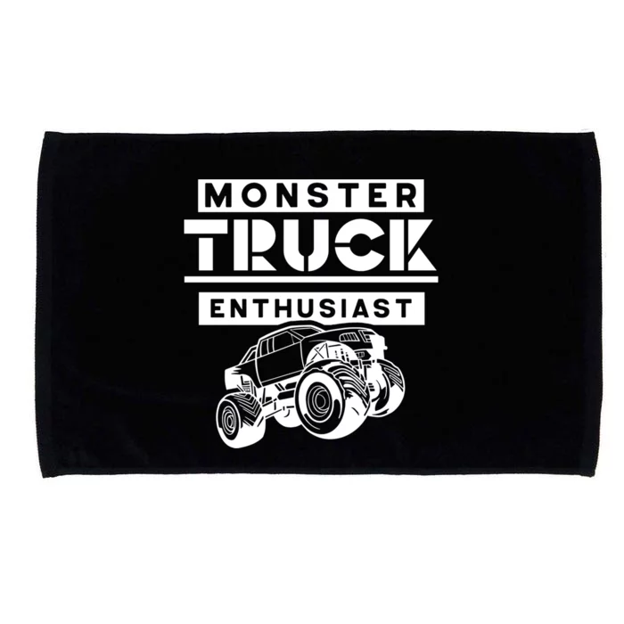 Monster Truck Enthusiast Lover Driver Trucks Driving Gift Microfiber Hand Towel