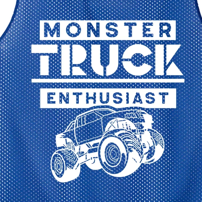 Monster Truck Enthusiast Lover Driver Trucks Driving Gift Mesh Reversible Basketball Jersey Tank