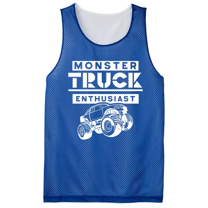 Monster Truck Enthusiast Lover Driver Trucks Driving Gift Mesh Reversible Basketball Jersey Tank