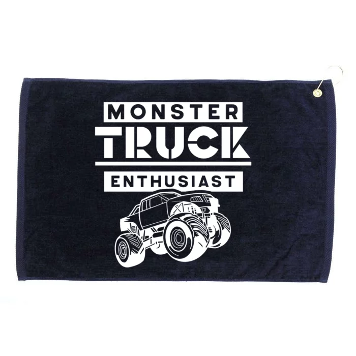 Monster Truck Enthusiast Lover Driver Trucks Driving Gift Grommeted Golf Towel