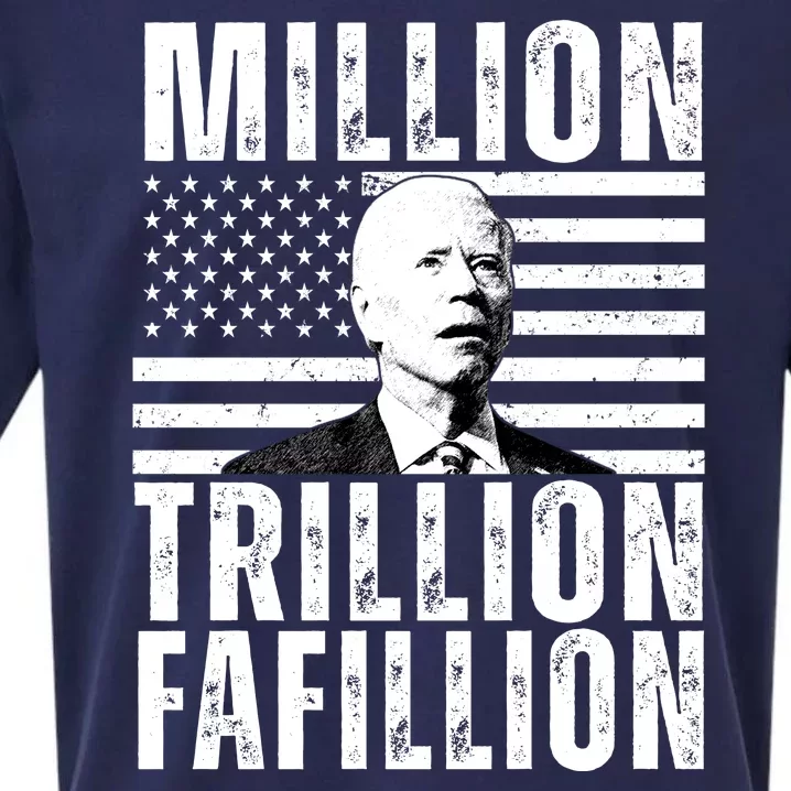 Million Trillion Fafillion Confused Biden Funny Sueded Cloud Jersey T-Shirt