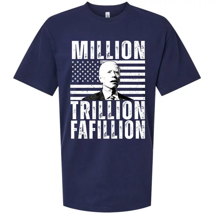 Million Trillion Fafillion Confused Biden Funny Sueded Cloud Jersey T-Shirt