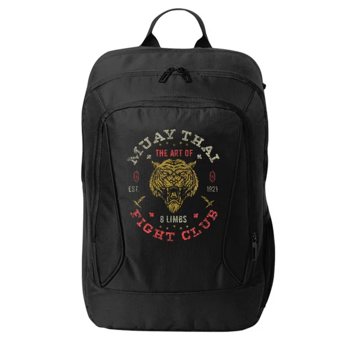 Muay Thai Fighter Twin Tiger Art Of 8 Limbs City Backpack