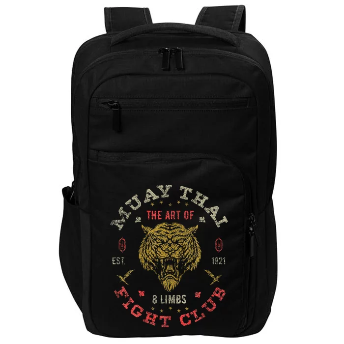 Muay Thai Fighter Twin Tiger Art Of 8 Limbs Impact Tech Backpack