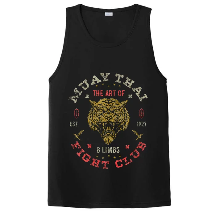 Muay Thai Fighter Twin Tiger Art Of 8 Limbs Performance Tank