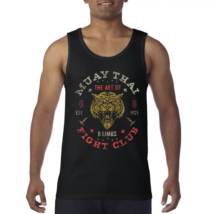 Muay Thai Fighter Twin Tiger Art Of 8 Limbs Tank Top