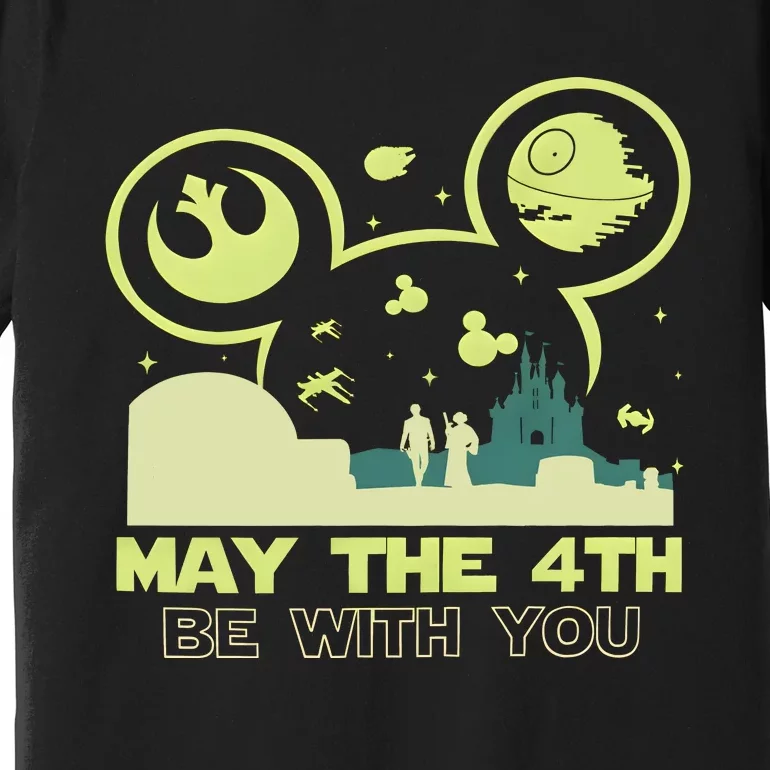 May The Fourth Be With You Star Movie Wars Premium T-Shirt