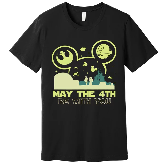 May The Fourth Be With You Star Movie Wars Premium T-Shirt