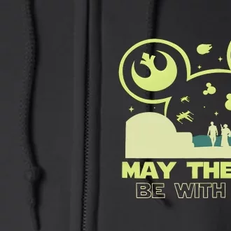 May The Fourth Be With You Star Movie Wars Full Zip Hoodie