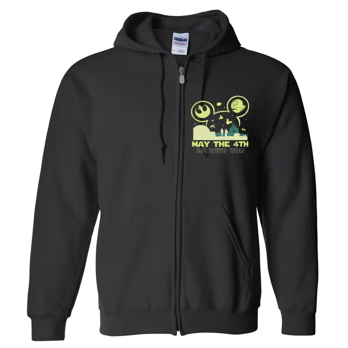 May The Fourth Be With You Star Movie Wars Full Zip Hoodie