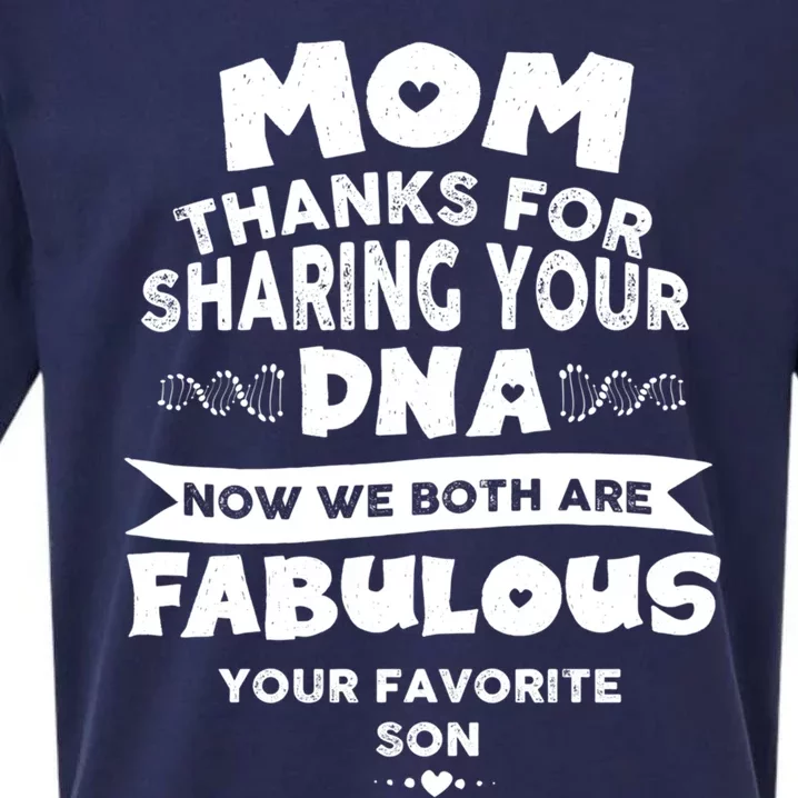 Mom Thanks For Sharing Your Dna Mothersday Gift Sueded Cloud Jersey T-Shirt