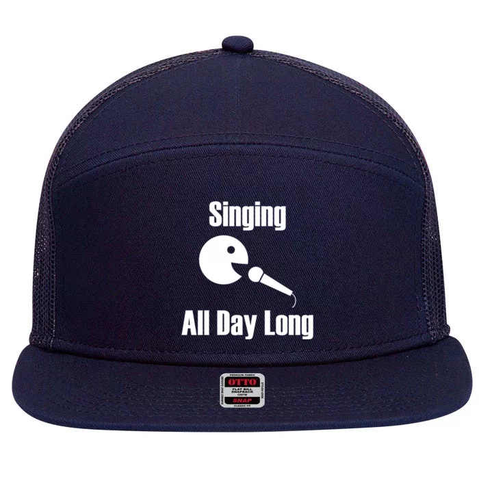 Music Teacher Funny Saying Choir Singer Gift 7 Panel Mesh Trucker Snapback Hat