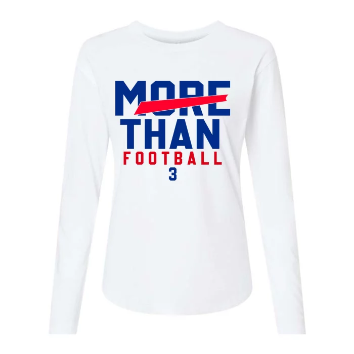 More Than Football 513 Stand With Buffalo Love For 3 Pray For Damar Womens Cotton Relaxed Long Sleeve T-Shirt