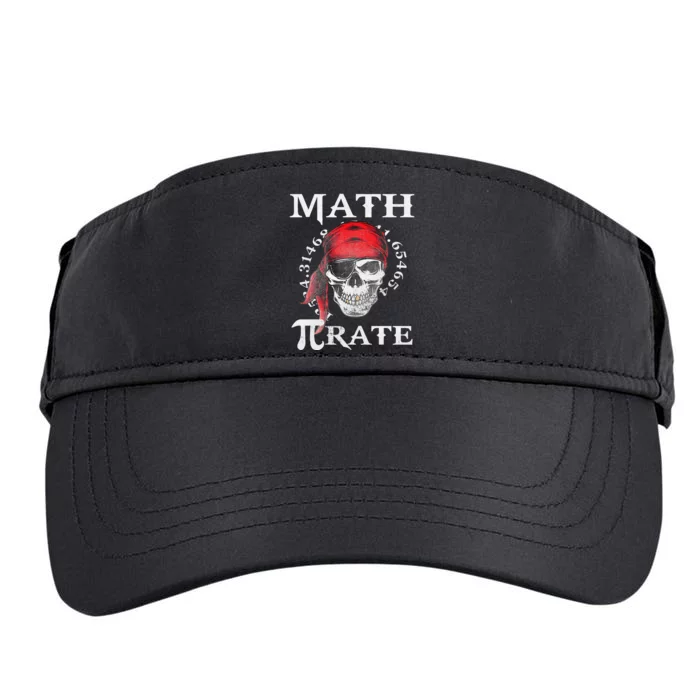 Math Teacher Funny Quote Pirate Gift Adult Drive Performance Visor