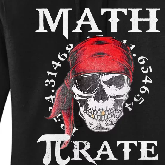 Math Teacher Funny Quote Pirate Gift Women's Pullover Hoodie