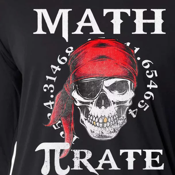 Math Teacher Funny Quote Pirate Gift Cooling Performance Long Sleeve Crew