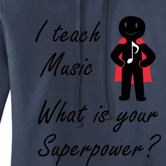 Music Teacher Funny Saying Musician Singer Meaningful Gift Women's Pullover Hoodie