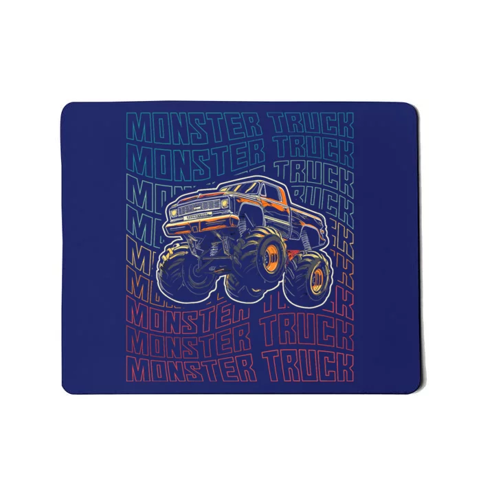 Monster Truck Fors Monster Truck Vintage Retro Mousepad