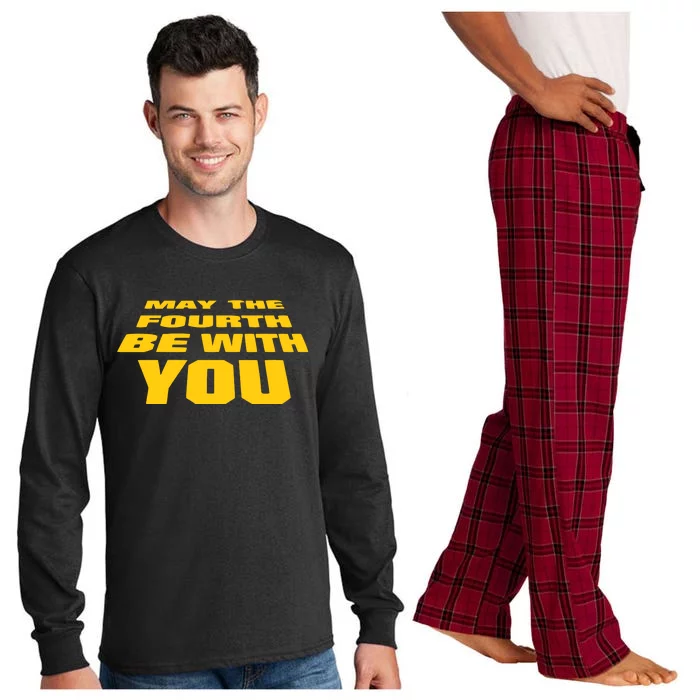 May The Fourth Be With You Funny Parody Long Sleeve Pajama Set