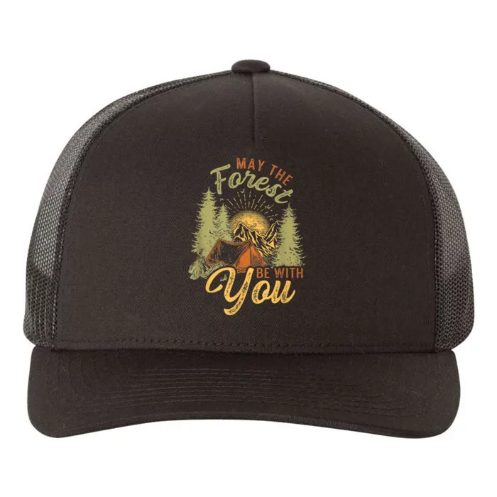 May The Forest Be With You Camping Yupoong Adult 5-Panel Trucker Hat