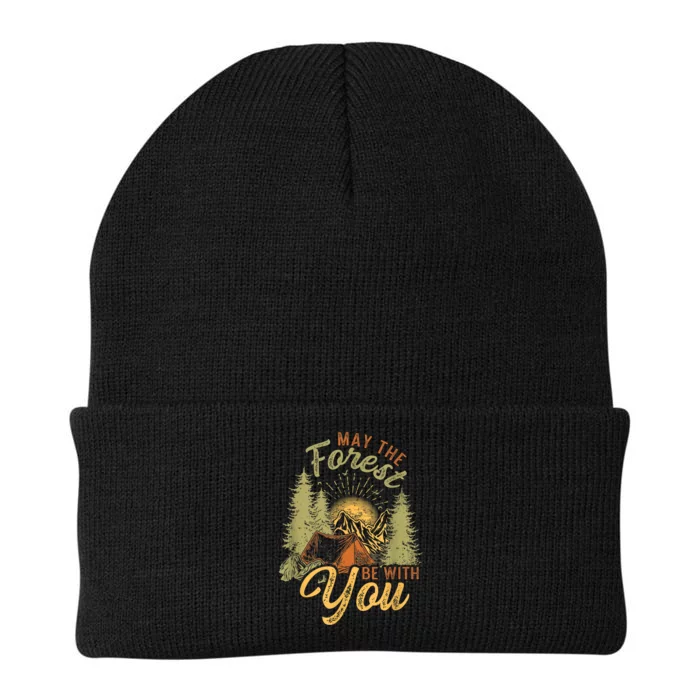 May The Forest Be With You Camping Knit Cap Winter Beanie