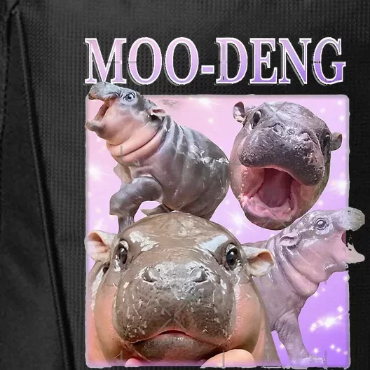 Moodeng The Famous Baby Pigmy Hippo Moodeng City Backpack