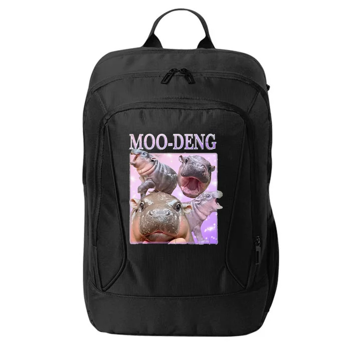 Moodeng The Famous Baby Pigmy Hippo Moodeng City Backpack