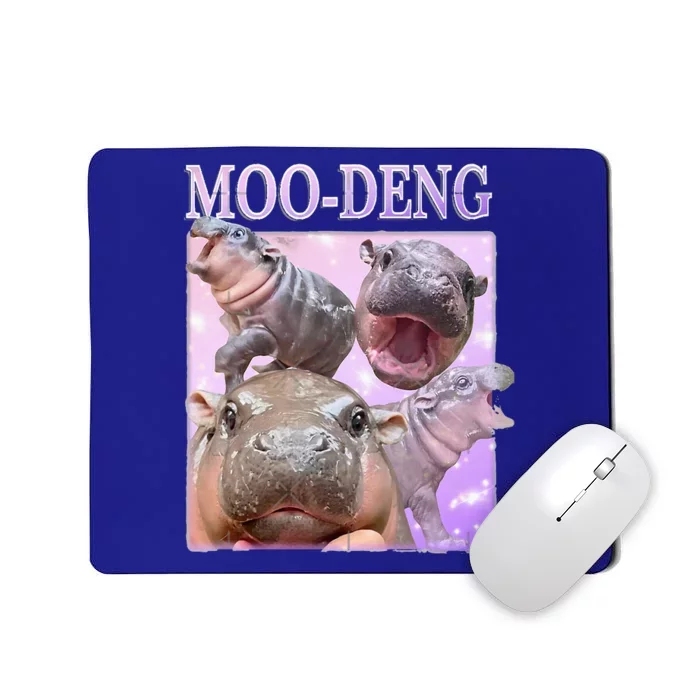 Moodeng The Famous Baby Pigmy Hippo Moodeng Mousepad