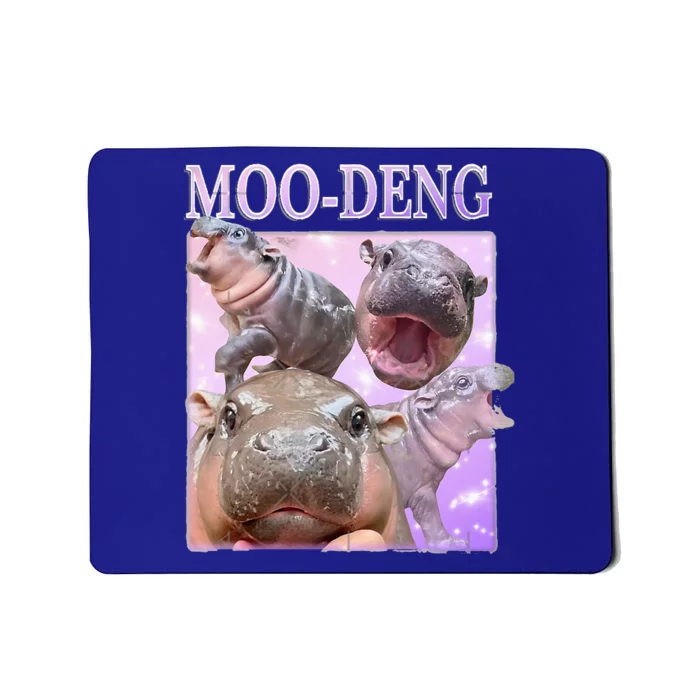 Moodeng The Famous Baby Pigmy Hippo Moodeng Mousepad