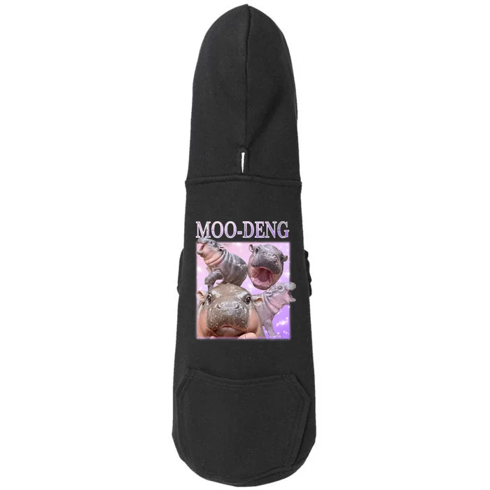 Moodeng The Famous Baby Pigmy Hippo Moodeng Doggie 3-End Fleece Hoodie