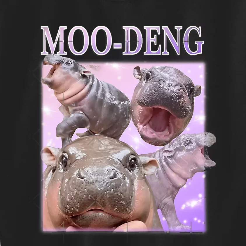 Moodeng The Famous Baby Pigmy Hippo Moodeng Kids Sweatshirt