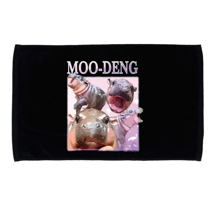 Moodeng The Famous Baby Pigmy Hippo Moodeng Microfiber Hand Towel