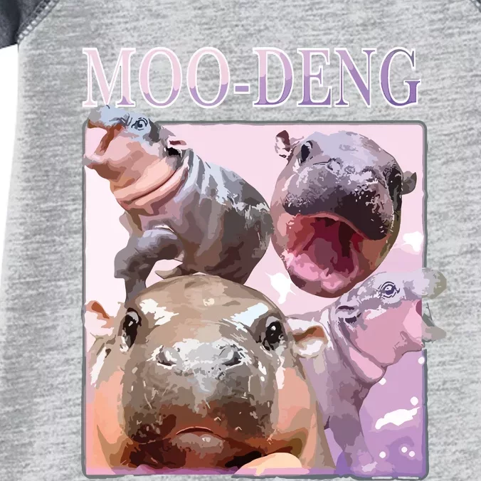 Moodeng The Famous Baby Pigmy Hippo Moodeng Infant Baby Jersey Bodysuit