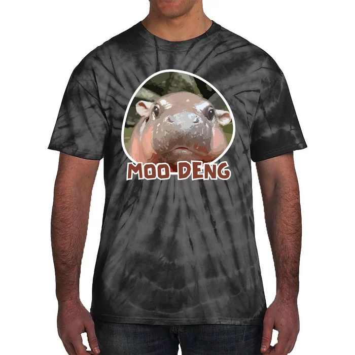 Moodeng The Famous Cute Baby Pigmy Hippo In Thailand Tie-Dye T-Shirt