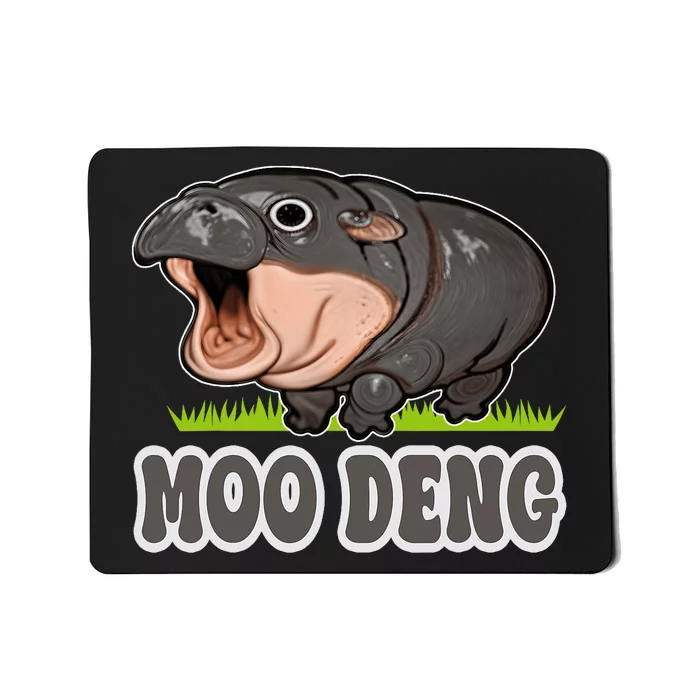 Moodeng The Famous Baby Pigmy Hippo Moodeng Mousepad