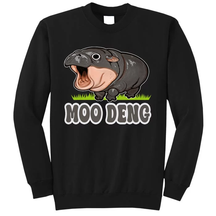 Moodeng The Famous Baby Pigmy Hippo Moodeng Tall Sweatshirt