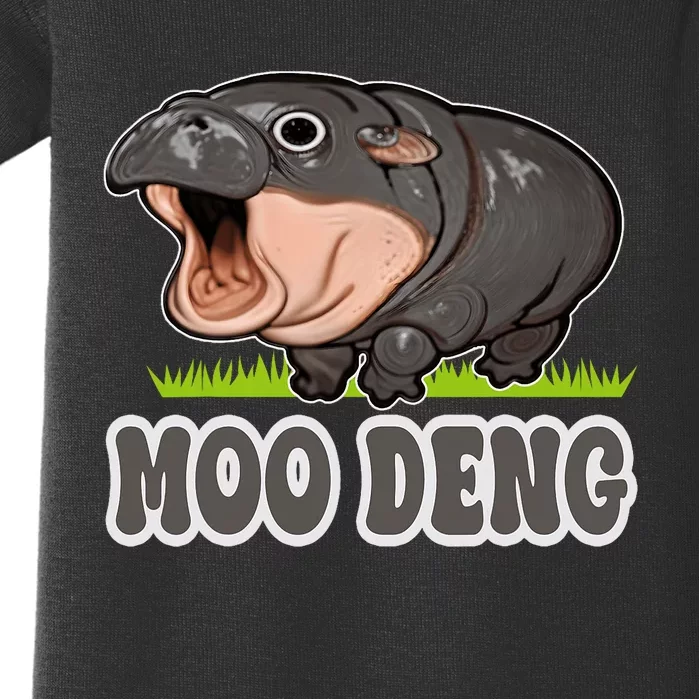 Moodeng The Famous Baby Pigmy Hippo Moodeng Baby Bodysuit